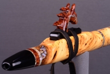 Yellow Cedar Burl Native American Flute, Minor, Mid F#-4, #I56J
